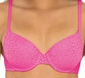 No Boundaries ~ Women's Size 32D ~ All Over Lace ~ Push Up ~ Pink Bra - Picture 1 of 8