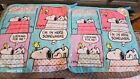 Genuine Peanuts And Snoopy 2 X Hand Towels/face Flannels 30 X 30 Cm With Hanger