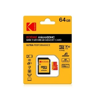 Kodak Micro SD Card phone Memory 64gb Class 10 SDXC High Speed with Free Adapter - Picture 1 of 11