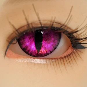 BJD Acrylic cat ooak 16mm - OMeta Half Round Acrylic Eyes (D.pink CE-07) - Picture 1 of 3