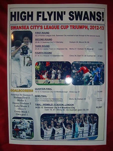 Swansea City Capital One Cup Run 2012/13 - impresión de recuerdo - Imagen 1 de 1