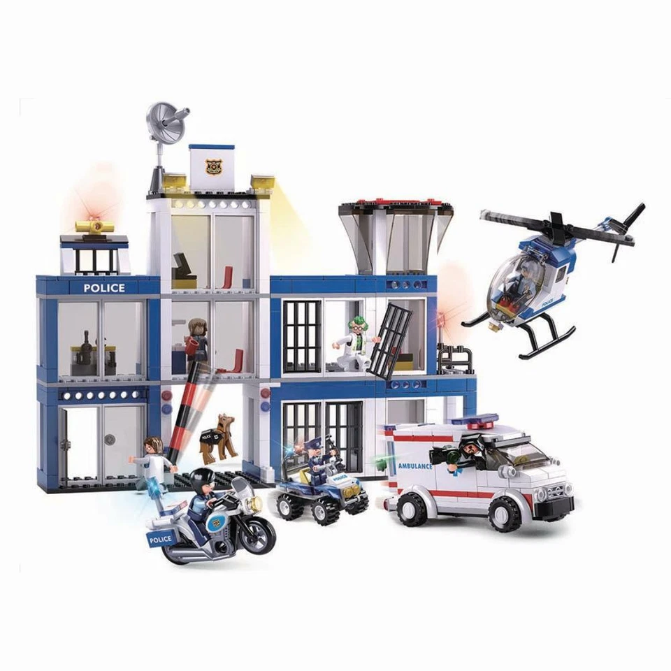 SlubanKids Police Station Building Blocks, 540 pc set Toy Police Headquaters - Image 1 of 1