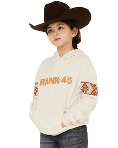 Rank 45 Girls' 45&Reg; Embroidered Southwestern Long Sleeve Logo Pullover - - Picture 1 of 6