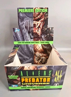 Vtg 90s 1994 Topps Alien vs Predator All Art Trading Card EMPTY DISPLAY BOX ONLY - Image 1 of 4