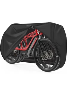 Bike Cover for 2 Bikes - 600D Bike Covers Outdoor Storage Waterproof & Heavy Dut - Picture 1 of 8