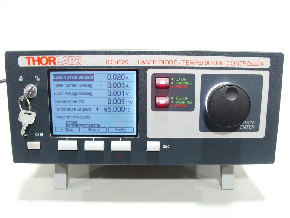 Thorlabs ITC4020 Benchtop Laser Diode & TEC Controller 20A / 225W W/ Key - Image 1 of 4