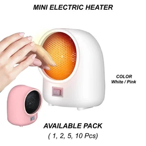 400W Electric Heater Portable Desktop Winter Fan Air Heating Warmer Home Office - Picture 1 of 14