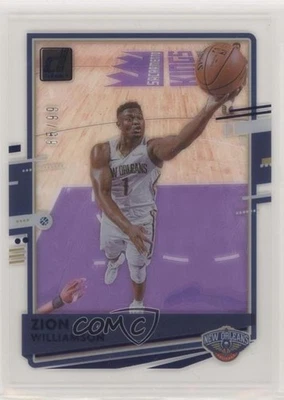 2020-21 Panini Clearly Donruss Blue /99 Zion Williamson #7 - Image 1 of 2