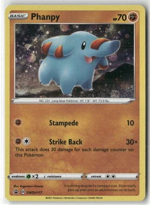 Pokemon Phanpy - Promo SWSH: Sword & Shield Promo Cards SWSH117 LP - Image 1 of 2