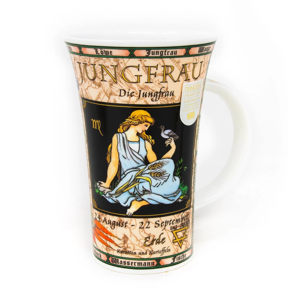 295583 Kaffeebecher Dunoon Glencoe Sternzeichen Jungfrau Tasse Porzellan Formano