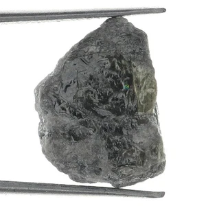 Diamante natural suelto crudo de 8,53 quilates color negro áspero suelto mina - Imagen 1 de 2