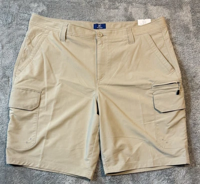 Pantalones Cortos George At The Knee Elastizados Fácil Cuidado UPF 30 Golf Para Hombre Beige Talla 40 Nuevos con Etiquetas Foto 1 de 4