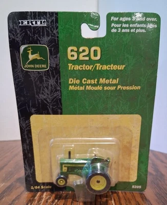 NEW Ertl John Deere 620 Tractor Narrow Front 5205 1/64 Die-cast Collector 2002 - Image 1 of 3