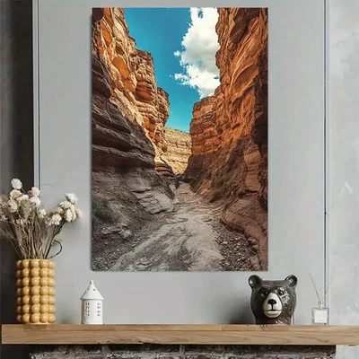Canyon Mountain Sunset Scenic Landscape Poster Metal Print Ready to Hang - Image 1 of 4