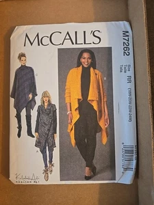McCalls M7262 Misses Sweater Coats & Poncho Sizes 18W-24W Uncut Brand New - Picture 1 of 2