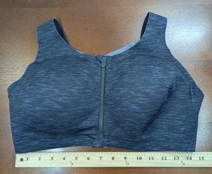 Lululemon Enlite BH Damen 36E schwarz hoher Halt Reißverschluss vorne Crossback sportlich - Bild 1 von 8