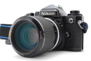 Nikon EF schwarz 35mm SLR + AI Zoom-NIKKOR 43-86mm f3.5 aus JAPAN [fast neuwertig] - Bild 1 von 12