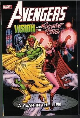 AVENGERS VISION & THE SCARLET WITCH A YEAR IN THE LIFE TPB Ultron 2010 NOVO EM ESTADO QUASE PERFEITO - Imagem 1 de 3
