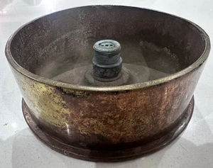 WW2 Brass Ashtray Ash Tray Trench Art Extremely Heavy 105mm - Picture 1 of 11