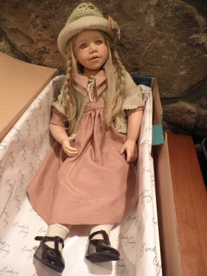 "Bianca" by Bendine Creedy, 27" porcelain doll Signed, #805/1000 - Image 1 of 4