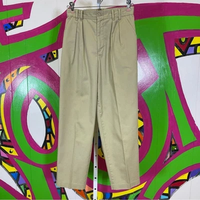 Pantalones delanteros plisados elegantes y vintage. Talla 8 Petite. ¡Buen estado usado! Foto 1 de 4
