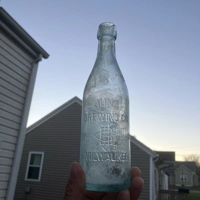 BOTELLA DE CERVEZA JUNG BREWING BLOB MILWAUKEE WI WISCONSIN RARA Foto 1 de 4