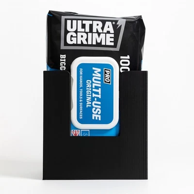 KRAZY CONTROLLERS UltraGrime Wipes XXL Wall Mount Holder for Van, Workshop, Mechanic, Decorator