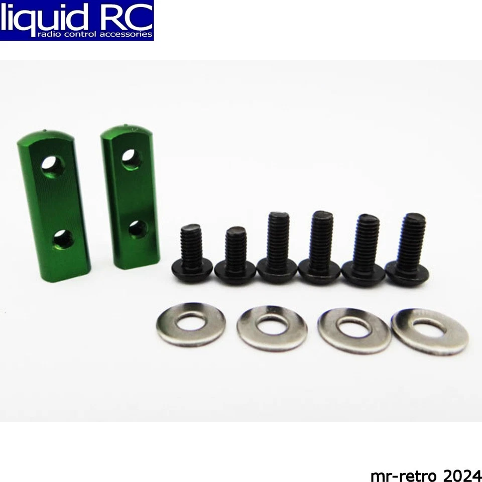 Hot Racing SH24M05 90 Degree Universal Servo Mount - Green - Image 1 of 1