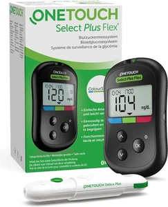 OneTouch Select Plus Flex® Blutzuckermessgerät (mg/dL) |1 Messgerät, 10...  - Bild 1 von 8