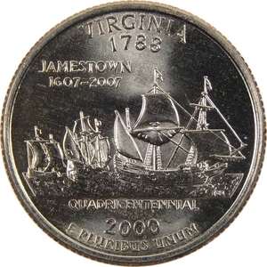 USA - 2000P - Washington ¼ $ - Virginia - State Issue - Picture 1 of 1