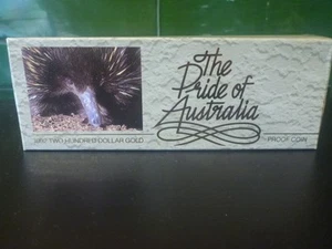 1992 $200 Proof Echidna 10g @ 22kt (9.16g of 24kt) - Picture 1 of 6