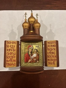 Russian Orthodox Wooden Church Vintage Ultra Rare Made In Russia - Picture 1 of 3