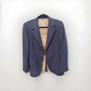 VTG Bill Blasts Navy Wool Blazer with Notch Lapel and Golf Buttons Men's - Picture 1 of 10