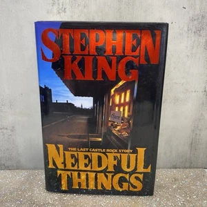 VTG 1991’ Stephen King The Last Castle Rock Story NEEDFUL THINGS, HC Dust Jacket - Picture 1 of 5