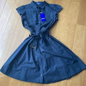 Burberry Blue Label gebrauchtes Baumwollkleid mit Gürtel aus Japan - Bild 1 von 24
