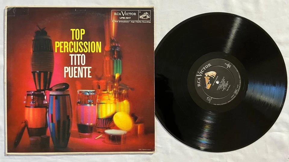 TITO PUENTE Top Percussion LATIN LP DESCARGA VG++ HEAR - Image 1 of 1