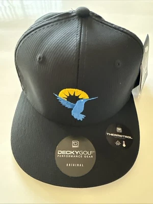 Gorra de béisbol negra de nailon de golf Decky con colibrí transpirable ajustable NUEVA Foto 1 de 4