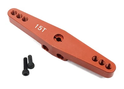 Billet Machined Red 15T Dual Sided Steering Servo Arm for Losi 1/5 DBXL-E 2.0 - Image 1 of 3