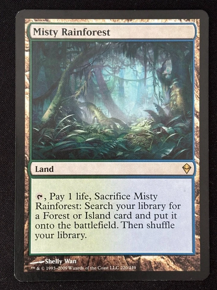 1x MTG Misty Rainforest - Zendikar (ZEN) #220 - Magic the Gathering - Image 1 of 1