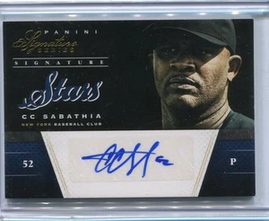 2012 PANINI SIGNATURE SERIES C C SABATHIA AUTO 12/25 - Picture 1 of 1