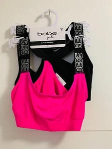 BEBE GIRLS 2 PACK SEAMLESS SIZE M NEW - Picture 1 of 3