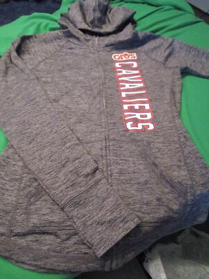 NWT CLEVELAND CAVALIERS NBA WOMENS HOODIE HOODED ZIP LIGHTWEIGHT JACKET GRAY XS - Image 1 of 2