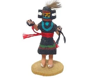 Native American Miniature Kachina Girl Doll Figure Artist Signed Collectible - Picture 1 of 7