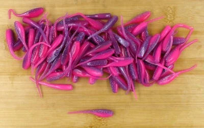 (100) Crappie Fishing 2" Baby Shad Twilight Glo Bulk Lot Brand New