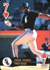 1992 U.S. Playing Cards All-Stars Baseball Card #7H Frank Thomas 