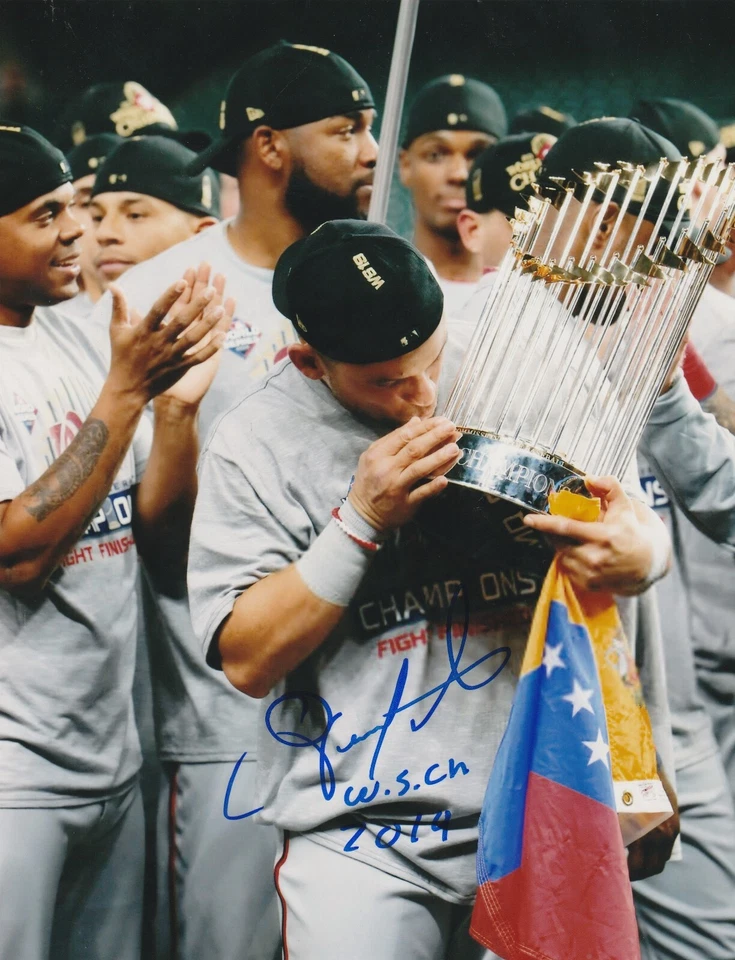 GERARDO PARRA WASHINGTON NATIONALS WS CHAMPS 2019 ACCIÓN FIRMADA 8x10 Foto 1 de 1