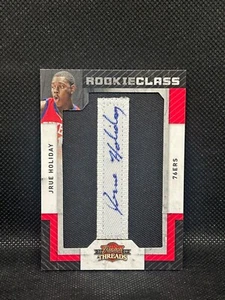 2009-10 Panini Threads Rookie Class Jrue Holiday #117 /630 Patch Auto RPA RC "I" - Picture 1 of 2