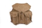 Vintage Italian army canvas rucksack backpack pack sack bag military heavyweight