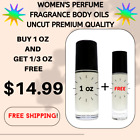 Women's BUY 1oz GET 1/3oz FREE Body Fragrance Perfume Body Oil Premium Roll-On