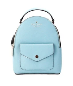 Kate Spade NWT SCHUYLER Mini Backpack-Smoky Blue Saffiano PVC Leather MSRP $359 - Picture 1 of 8